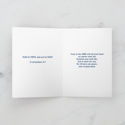 聖なる書物、経典の感動的な挨拶状 カード (内部)