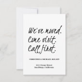 聖なる書物、 経典の新しい自宅住所の移動告知 案内状 (正面)