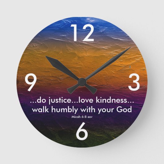 聖なる書物、経典の時計 ラウンド壁時計 (正面)