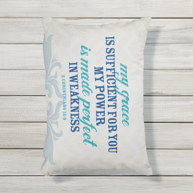 聖なる書物、経典の枕 アウトドアクッション (正面(縦))