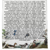 聖なる書物、経典の祈りの言葉の鳥の野性生物のシャワー・カーテン シャワーカーテン (正面)