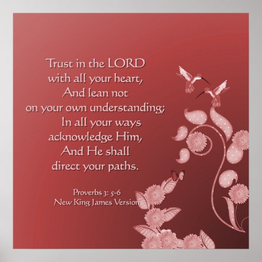 聖なる書物、 経典の花と鳥のキリスト教のポスター ポスター (正面)