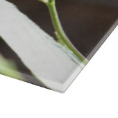 聖なる書物、経典の詩、賛美歌の花の紫色の開花 カッティングボード (角)