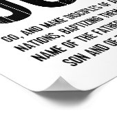 聖なる書物、 経典の詩， Matthew 28:19，行く ポスター (角)