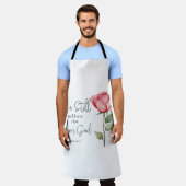 聖なる書物、 経典はまだ私が神の花であることを知っている エプロン (着用した状態)