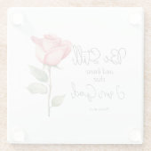 聖なる書物、 経典はまだ私が神の花であることを知っている ガラスコースター (裏面)