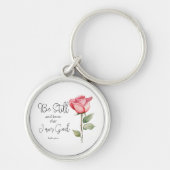 聖なる書物、 経典はまだ私が神の花であることを知っている キーホルダー (正面)