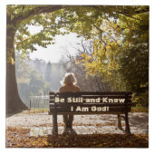 聖なる書物、 経典はまだ私は神セラミックタイルであることを知っている タイル (正面)