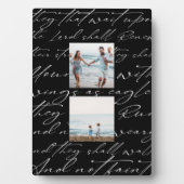 聖なる書物、 経典は主の上で待つ2つの写真 フォトプラーク (正面)