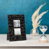 聖なる書物、 経典は主の上で待つ2つの写真 フォトプラーク (側面)