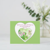 聖なる書物、 経典へブル19:5わたしはあなた離れを決して ポストカード (スタンド正面)