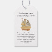 聖なる書物、 経典をテーマにしたクリスマスギフトタグ ギフトタグ (正面)