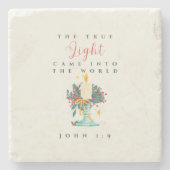 聖なる書物、 経典をテーマにしたクリスマスストーンコースター ストーンコースター (正面)