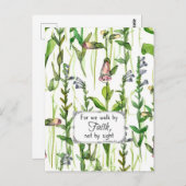 聖なる書物、 経典ウォークバイ信仰2コリント祈りの言葉カード ポストカード (正面/裏面)