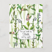 聖なる書物、 経典ウォークバイ信仰2コリント祈りの言葉カード ポストカード (正面)