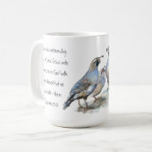 聖なる書物、 経典エペソ2:10、カリフォルニアウイル コーヒーマグカップ (正面左)