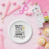 聖なる書物、 経典エレガントクリスチャン誕生ルーク2 ペーパープレート (パーティー)