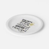 聖なる書物、 経典エレガントクリスチャン誕生ルーク2 ペーパープレート (アングル)