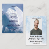 聖なる書物、 経典エンジェルインクラウドメモリアル 名刺 (正面/裏面)