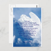 聖なる書物、 経典エンジェル感動的イン雲,ローマ ポストカード (正面/裏面)