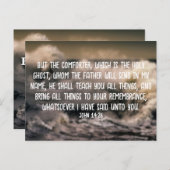 聖なる書物、 経典カード（不確実性8） 案内ポストカード (正面/裏面)