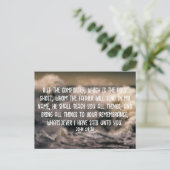 聖なる書物、 経典カード（不確実性8） 案内ポストカード (スタンド正面)