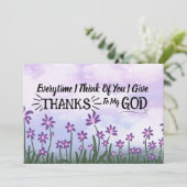 聖なる書物、 経典グリーティングフラットカー与えド感謝していド サンキューカード (スタンド正面)