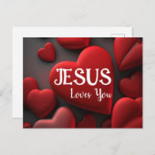 聖なる書物、 経典グリーティングポストカードイエスはあなたを愛している2 ポストカード (正面/裏面)