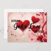 聖なる書物、 経典グリーティングポストカード神の愛 ポストカード (正面/裏面)