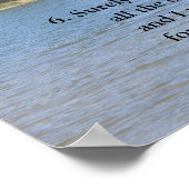 聖なる書物、 経典テンプレート、詩篇23 ポスター (角)