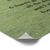 聖なる書物、 経典テンプレート、詩篇23 ポスター (角)