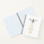 聖なる書物、 経典ノート水彩ビー。詩編28:7 ノートブック (内部)