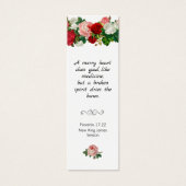 聖なる書物、 経典バイブル引用フローラロージーしおり (正面)