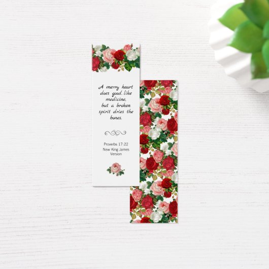 聖なる書物、 経典バイブル引用フローラロージーしおり (デスク)