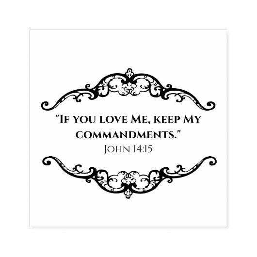 聖なる書物、 経典バイブル引用文ラブイエズスの戒め ラバースタンプ (インプリント)