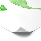 聖なる書物、 経典バイブル聖句イザヤ12:2 Flax Wildflowers ポスター (角)