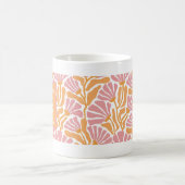 聖なる書物、 経典バイブル聖句マスタードピンクフローラ引用文 コーヒーマグカップ (中央)