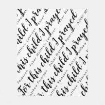 聖なる書物、 経典バースパーソナライズされたベビーフリースブランケット