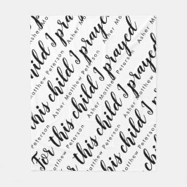 聖なる書物、 経典バースパーソナライズされたベビーフリースブランケット フリースブランケット