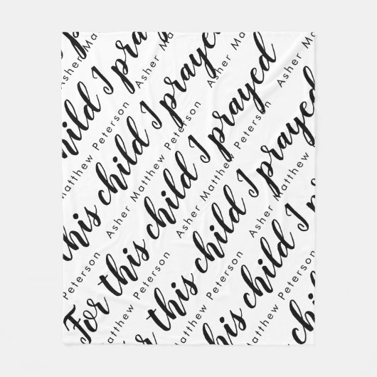 聖なる書物、 経典バースパーソナライズされたベビーフリースブランケット フリースブランケット (正面)
