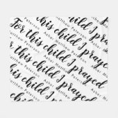 聖なる書物、 経典バースパーソナライズされたベビーフリースブランケット フリースブランケット (正面(横))