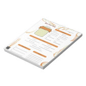 聖なる書物、 経典バース勉強メモ帳ホワイト ノートパッド (回転)