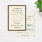 聖なる書物、 経典バース結婚クリスチャン祈りの言葉カード (デスク)