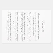 聖なる書物、 経典パレルムズブラック&ホワイトトレンディーシック ラッピングペーパーシート (正面2)