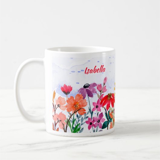 聖なる書物、 経典パーソナライズされたマグカップ「エホバに信頼」 コーヒーマグカップ (左)