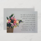 聖なる書物、 経典パーソナライズされた悔やみや弔慰フラットカードPs 61 (正面/裏面)