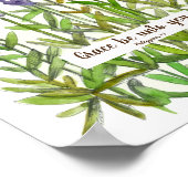 聖なる書物、 経典ピリピ1:2聖書の詩ラベンダー ポスター (角)