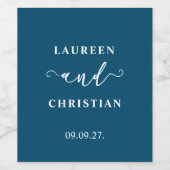 聖なる書物、 経典ブ結婚ルー ワインラベル (シングルラベル)