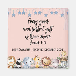 聖なる書物、 経典ベビーガール発表マグネット良いギフト マグネット