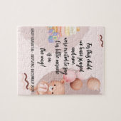聖なる書物、 経典ベビー告知パズルカードこの子 ジグソーパズル (横)